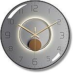 TEKCOOL Wall Clock 12″ Silent Quartz Decorative Wall Clock Non-Ticking Classic Digital Clock Battery Operated Round Easy to Read Handheld Complete Home/Kitchen/Bedroom(407)’