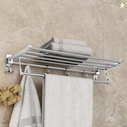 Plantex (Primax) Eco Stainless Steel Folding Towel Rack/Towel Holder f
