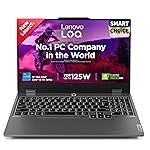 Lenovo (Smartchoice) LOQ 2024, 12th Gen Intel Core i5 12450HX, RTX 3050-6GB, 16GB RAM, 512GB SSD, FHD, 15.6″/39.6cm, 144Hz, Win 11, Office 24, Grey, 2.4Kg, 83GS00LNIN, 3 Mon. Game Pass, Gaming Laptop