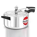 Hawkins 4 Litre Classic Pressure Cooker, Best Inner Lid Cooker, Silver (CL40) Aluminium