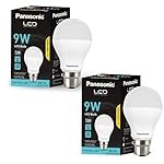 Panasonic 9 Watt LED Bulb, B22 Base 9W Light For Home, 25000+ BH with 1 Year Warranty, 6500K Cool Day (Pack of 2)