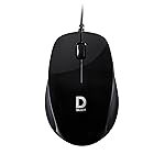 Wired Mouse DS112-Black with USB Type C Connector, 1200DPi, Lightweight | Marketed by Dell