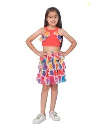 Pspeaches Pure Wool Western Skirt Set Red