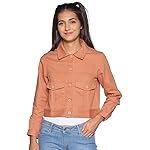 Campus Sutra Womens Cotton Blend Standard Length Jacket