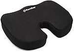 PharmEasy Orthopedic Coccyx Seat Cushion for Chair and Car | Tailbone, Lower Back & Hemorrhoids Pain Relief Cushions for Sciatica | Ideal for Comfortable Sitting, Car Seats, and Coccyx Support