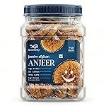 Greenfinity White Anjeer 250g | Premium Dried Figs | Vacuum-Packed Jar | Natural, Pure & Adulteration-Free | Rich in Fiber, Calcium & Antioxidants (250g [Pack of 1])