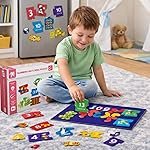 Storio Magnetic Numbers Matching Puzzle Toy | Educational Montessori Math Learning Toy for Kids | Number Recognition, Counting & Matching Puzzle Game for Boys & Girls | Fun Preschool Activity Toy