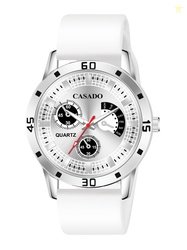CASADO Men Dial & Straps Analogue Watch CSD-638-SILVER-WHITE