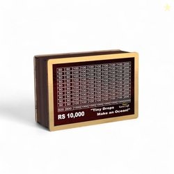 KARNI CRAFT Wooden Money Saving Box | Piggy Bank | Savings Chall...mor