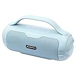 ZEBRONICS Sound Feast 40 Portable Bluetooth Speaker, 8 Watts, Dual 5.2cm Drivers, Passive Radiator, Upto 10 Hours Playback, BTv5.3 | USB | mSD |TWS, Call Function, Deep Bass (Sky Blue)