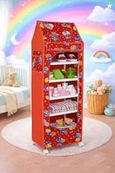 YouCopia Baby Wardrobe Plastic Kids Storage Rack with Fabric Cover & W