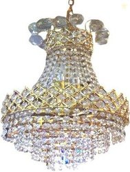 Shri Mahal Antiques Orginal K/9 Diamond Crystal Hanging Light Cha...mo