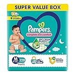 Pampers Complete Skin Comfort Pants, Medium (M) 228 Count, Anti-rash blanket, Lotion with Vitamin E & Aloe Vera, 7-12kg