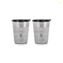 VAYA POPCUP Insulated Coffee Mug with Lid 500ml, Stainless Steel Hot &