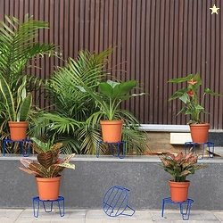 TrustBasket Eclips Plant Stands Blue (Set of 6) | Premium Strong and D