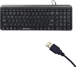 ZEBRONICS Zeb-Glide USB Wired Multimedia Keyboard for PC/Laptop with R