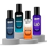 Beardo Everyday Essential Combo for Men- LSD ,Whisky Smoke Firebomb, Mariner & Legend Perfume for Men (20ml x 4) | Long Lasting Fragrance | Long Lasting Perfume for Men | Gift for Men | Gift for Friend