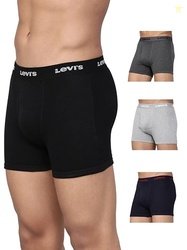 Levi's 001 Men's 100% Pure Cotton Solid Boxer Brief - Mid-Rise, Outer