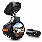 4K Front & Rear Dash Cam for Car with GPS & WiFi | Ultra HD Front + HD Rear, Night Vision, G-Sensor, Heat Resistant | 64GB Card Included