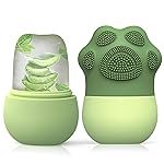 MG ENTERPRISE Ice Roller for Face with Scrubber | Ice Roller for Face | For Men & Women | Ice Cube Roller for Glowing Skin & Puffy Eyes | Reusable & Unbreakable (Green)