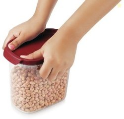 MASTER COOK Plastic Utility Container  - 1700 g (Clear, Maroon)