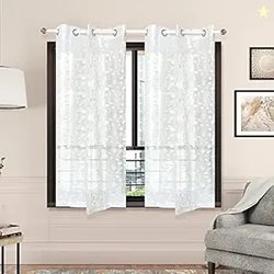 @home by Nilkamal Arias Luxuria Sheers Floral Window Curtain Set of 2
