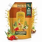Dabur Vatika Ayurvedic Shampoo Refill Pouch – 1 L | Damage Therapy | Power of 10 Ingredients for Solving 10 Hair Problems | No Parabens | For All Hair Types