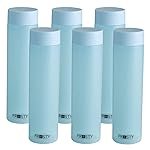 Frosty Plastic Food Grade Fridge Round Water Bottle Gift Set(6 pieces, 1L,Blue) | 950 milliliter