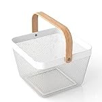 Lifelong Fruit Basket for Dining Table & Kitchen Storage| Mesh Open Storage Bin| Fruit & Vegetable Basket – Countertop Storage Organizer for Onion Potato – Basket for Storage, Square, White