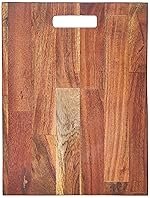 Clazkit Teak Wood Cutting/Chopping Board with Hanging Hole|Odour-Free, Eco-Friendly, Bacteria Resistant Wooden Chopping Board Finish | Knife-Friendly, Heat Resistant|38.5 x 27 x 1.5cms