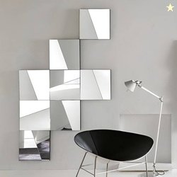 ARTMENT 35 cm Decorative Set Of 8 Wall mirror Tiles For...