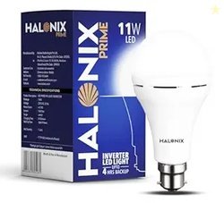 Halonix 11W Rechargeable Emergency Light B22D Inverter LED Bulb for Po