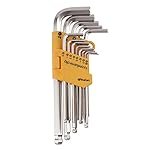 Asian Paints TruCare 26-in-1 Pcs Hex/Allen Key Set | Carbon Steel with Rust & Corrosion Resistant | Chrome Plating & Satin Finish | Multipurpose Tool Kit with 25Â° Ball-End Angle