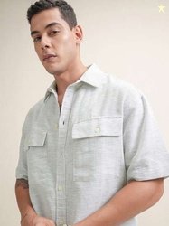 LOCOMOTIVE Striped Oversized Shirt