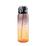 CELLO Inspire Large Sipper Water Bottle, 900ml Black | Food Grade, Leakproof, Easy to Carry | Gym Straw Water Bottle For Fitness, Office, School, Sports, Picnic, Travel & Outdoor Hydration