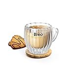 Treo by Milton Orbit High Borosilicate Glass Tea & Coffee Mug Set of 1, 250 ml I Micro Wave & Refrigerator Safe I Reduced Condensation I Food Safe I Premium Gifts for Woman, Man