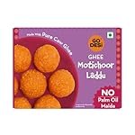 GO DESi Ghee Motichoor Laddu – 200/150 grams | Made with Bengal Gram Flour and Pure Cow Ghee | Indian Sweets | Sweets Gift Pack