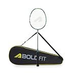 Boldfit Boldfusion Badminton Rackets for Beginners, Adults Grephite Shaft Shuttle Bat with Full Cover Bag Badminton Racket for Practice & Match Lightweight Badminton Racquet- Green – Pack of 1Pcs