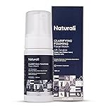 Naturali Clarifying Foaming Face Wash | With Willow Bark, Green Tea & Glycolic Acid | Cleanses Skin Under The Beard | Gently Exfoliates | Removes & Controls Excess Oil | 100ml