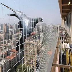 Anti Bird Protection Net, White UV-Stabilized HDPE Multi-Filament Mesh