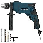 WONDERCUT 810W, Professional, 2900 RPM, 2 Mode Selector, Variable Speed WC-ED13MM-B+7 Impact Pistol Grip Drill with 7 Pcs Professional Drill Bits (13 mm Chuck Size)