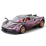 1:35 Scale Pagani Huayra BC Luxury Supercar Alloy Car Model Diecast Toy Car Model with Sound Light Pull Back Car Toy for Kids – Multi Color