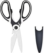 Corslet 3 in 1 Heavy Duty Shears Ultra Sharp Stainless Steel Kitchen Scissor with Cover Multipurpose Scissors for Kitchen Use Bottle Opener Nut Cutter Household and Garden Scissor, (Set of 1) (1)
