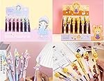 Crackles Cute Ball Points Pens for Students and Kids- Black Ink (Random Design will be Sent,Pack of 6)