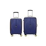 Aristocrat Vortex Plus | Set of 2 Trolley Bag, 55+65 Cm, Small+Medium Hardside Luggage | 8 Wheels, Combination Lock | Polycarbonate | 3 Year International Warranty | Midnight Blue