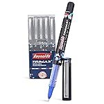 Reynolds TRIMAX RollerBall Pen SET – 5 PENS BLUE | ROLLER BALL PEN FOR WRITING | PEN FOR STUDENTS & OFFICE STATIONERY | 0.5 mm TIP SIZE