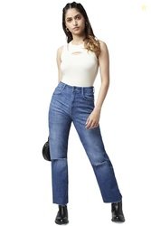 Sf Jeans By Pantaloons Women's Boyfriend Fit Jeans Dark Stone