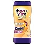 Bournvita Zero Added Sugar Nutrition Drink, 500g Jar | No Added Sugar, No Added Preservatives | 19 Essential Nutrients for Strength