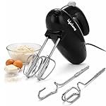 Lifelong Electric Hand Mixer for Baking, Whipping & Kneading | 5-Speed Control | Copper Motor | Stainless Steel Accessories | 2 Beaters & 2 Dough Hooks | Quick Eject Button | Auto Shut-Off (LLHM10)
