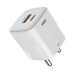 GM G+ 33W Fast Charging Mobile Adapter with GaN Technology | Dual-Port Type A and Type C Adaptor | Travel Charger for Apple iPhones, Smart Watch, Android Phone, and Other Devices
